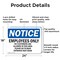 Signmission Employees Only No Customers Are Allowed OSHA Notice Sign, Aluminum, 24in W x 18in L, 2PK OS-2PACK-NS-A-1824-L-11996 - alternate 3